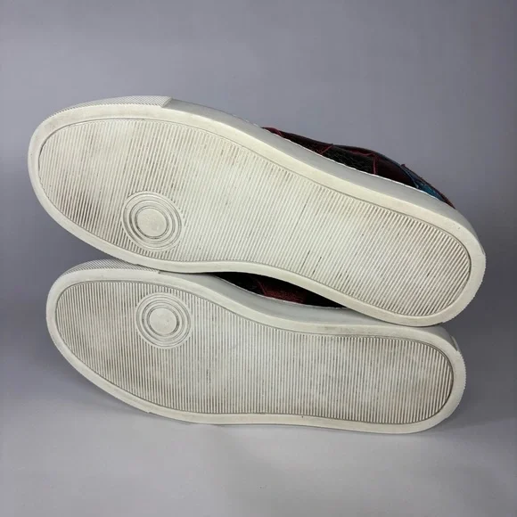 Zadig and Voltaire Sneakers 9.5 10 Leather Low Top Trainers Metallic Party Nash - Picture 9 of 9